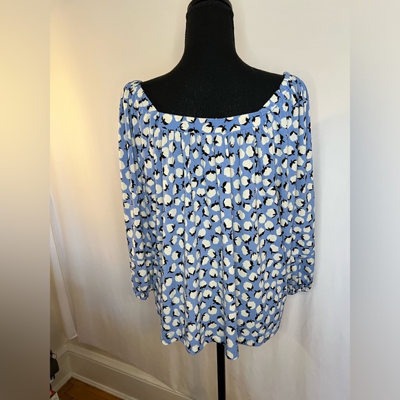 POPSUGAR Knit Squareneck Peasant Top XXL - Picture 4 of 11